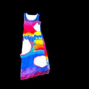 Multi-color dress large fits sizes sm- xl